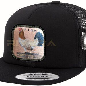 Gallina Fina Hatch Hat Hen Pink Hat Black, Gorra Gallinas Finas, Gallera Fina